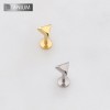 3D TRIANGLE PYRAMID TOP THREADLESS PUSH IN ASTM F136 IMPLANT GRADE TITANIUM LABRET SET